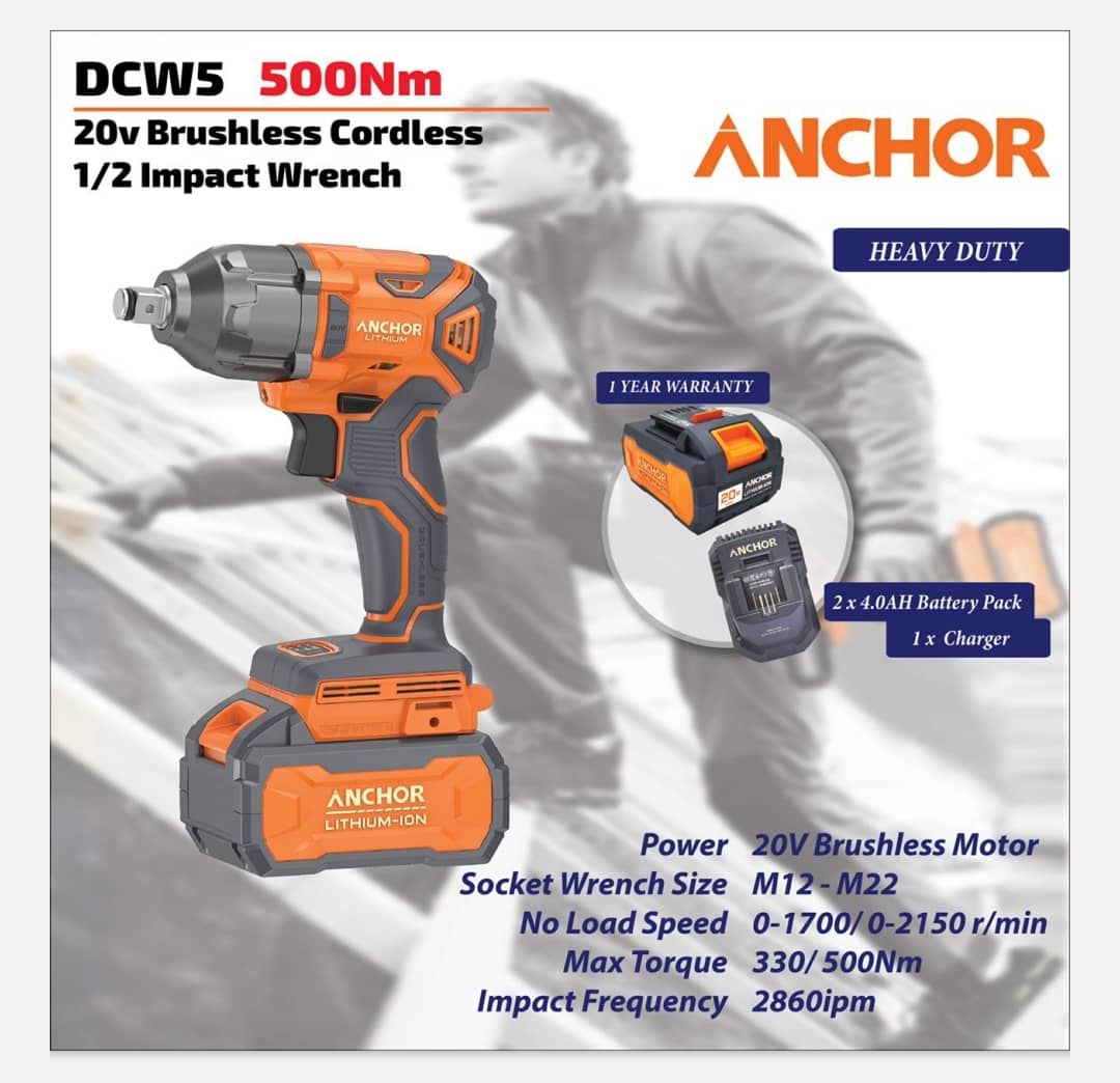 DCW5-B2 Impact Wrench 550NM