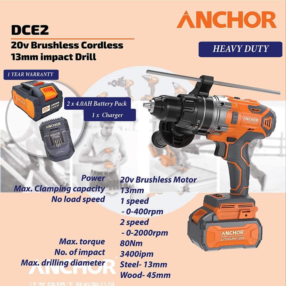 DCE2 Impact Drill 13mm
