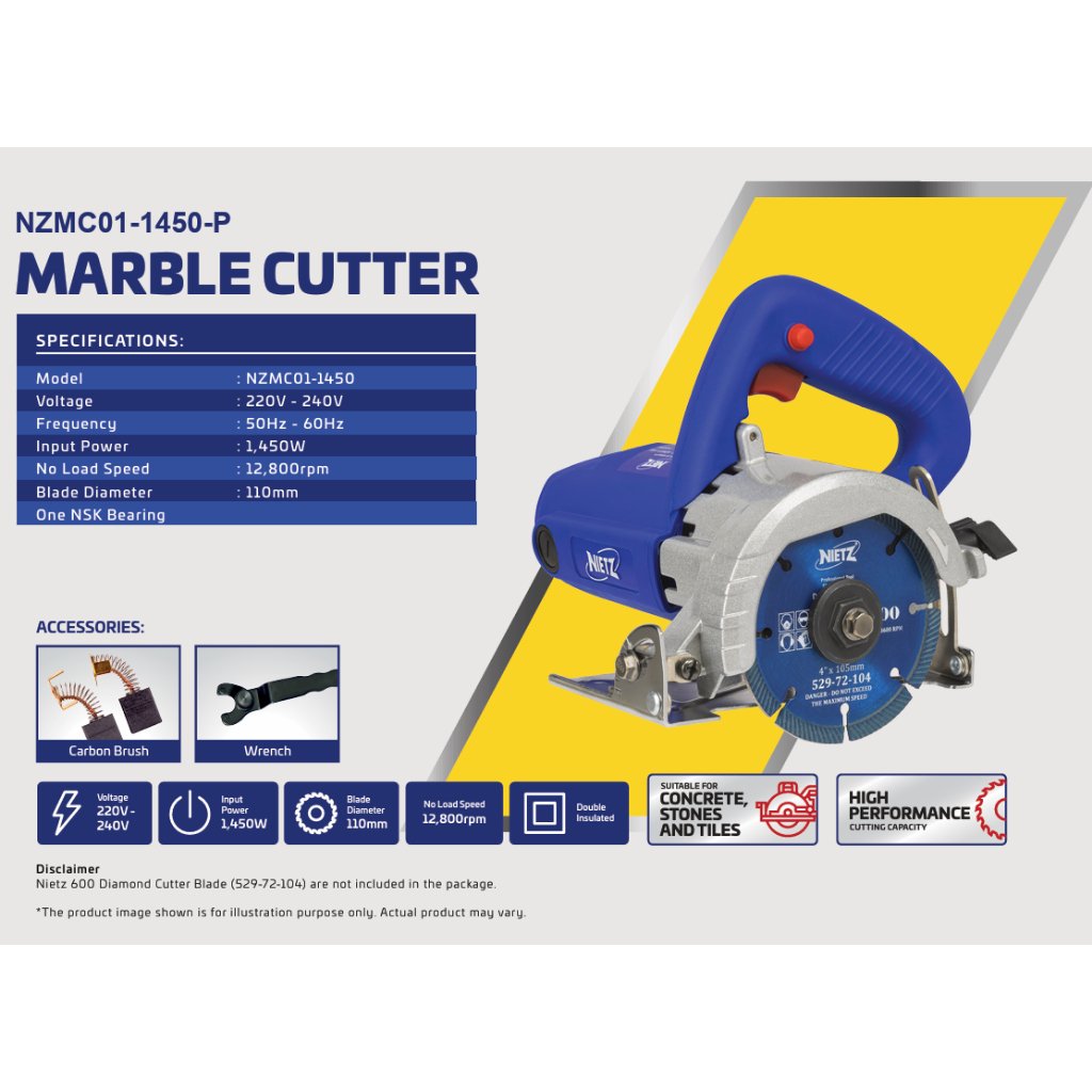 NIETZ 1450W Mable Cutter 4"